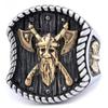 Nordic Vintage Ring Titanium Steel Rust Free Fashion Jewelry for Women Men Trendy Accessories