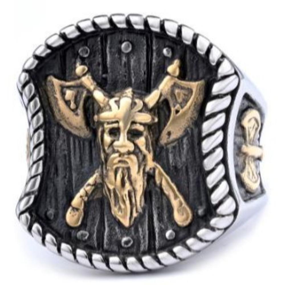 Nordic Vintage Ring Titanium Steel Rust Free Fashion Jewelry for Women Men Trendy Accessories