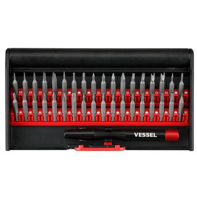 VESSEL Precision Interchangeable Screwdriver Bit Set for and Game Pin 9836 (36-Piece Set) Watches, Glasses, Cameras, Smartphones, Tablets, Consoles,