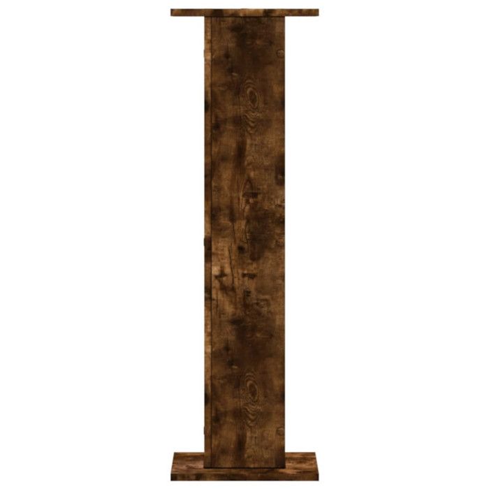 Speaker Stands 2 Pcs Smoked Oak Engineered Wood