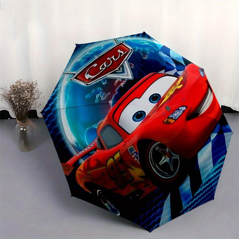 1 Auto Open Lightning McQueen, Cars Themed Colorful 8-rib Portable Umbrella for Men and Women, A Compact Commuting Companion Suitable for Da