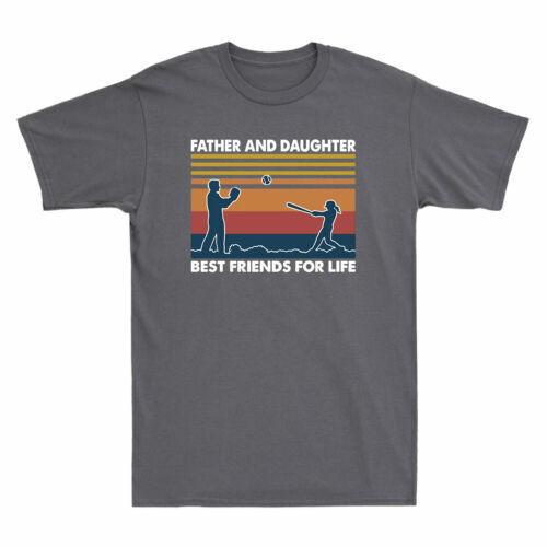 Softball Father Daughter Best Friends Life Men T-Shirt Short Sleeve Tee Unisex T-Shirt S