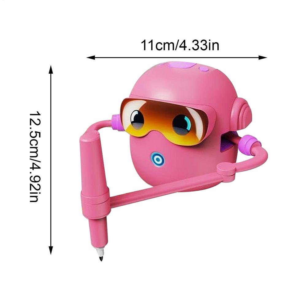 Robot Drawing Machine for Kids Painting Learning Educational Creativity Toy with 100 Cards Arts Crafts Toy Drawing Robot