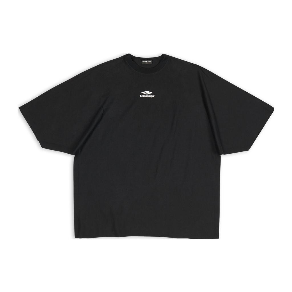 (WMNS) Balenciaga 3B Sports Icon Flat T-Shirt 'Black' Women's 704032TMVJ71070