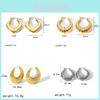Geometric Gold Stainless Steel Earrings For Women Fashion Jewelry Gift For Ladies