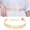 Ornamenti per la Vita Paillettes Metallo Cintura Larga Colore Oro Argento Fascia Specchio Larga Cintura Larga