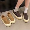 [Fanfna] Muffin thick-soled round head board shoes women's 2025 autumn new soft-soled comfortable lace-up casual sports shoes