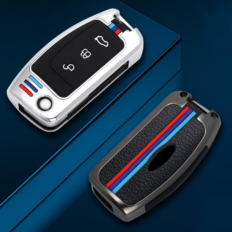 Zinc Alloy 3 Button Car Key Case Cover Fob Shell for Ford Focus 2 MK2 Fiesta Mondeo Galaxy Falcon Territory Ecosport