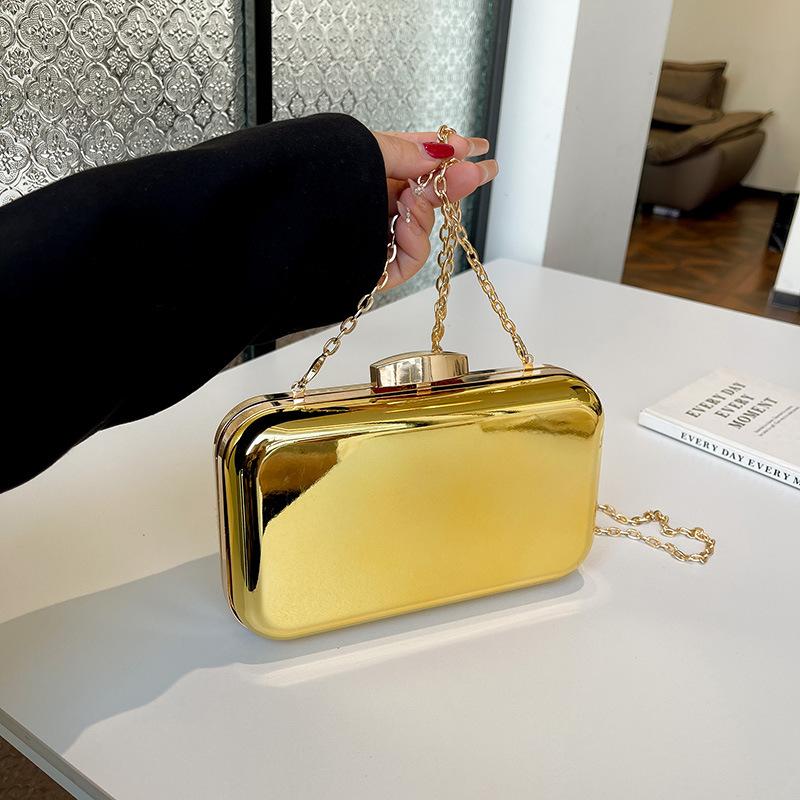 Niche Candy Color Small Bag 2025 New European and American Fashion Women's Acrylic Shoulder Chain Box Bag