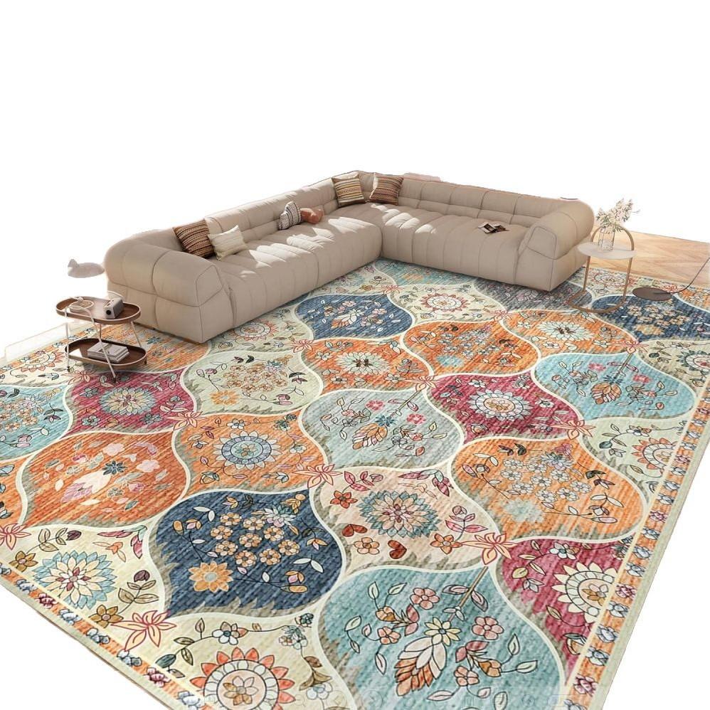 Vintage Living Room Carpet Resistant To Dirt Dust Entrance Door Mat Home Room Decoration Carpet