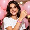Unterstützungsband-Armband für den Bewusstseinsmonat 6 Stück Brustkrebs-Armbänder Damen, Rosa Liebesthema Silikon-Armbänder Armbänder, Hoffnung Glaube