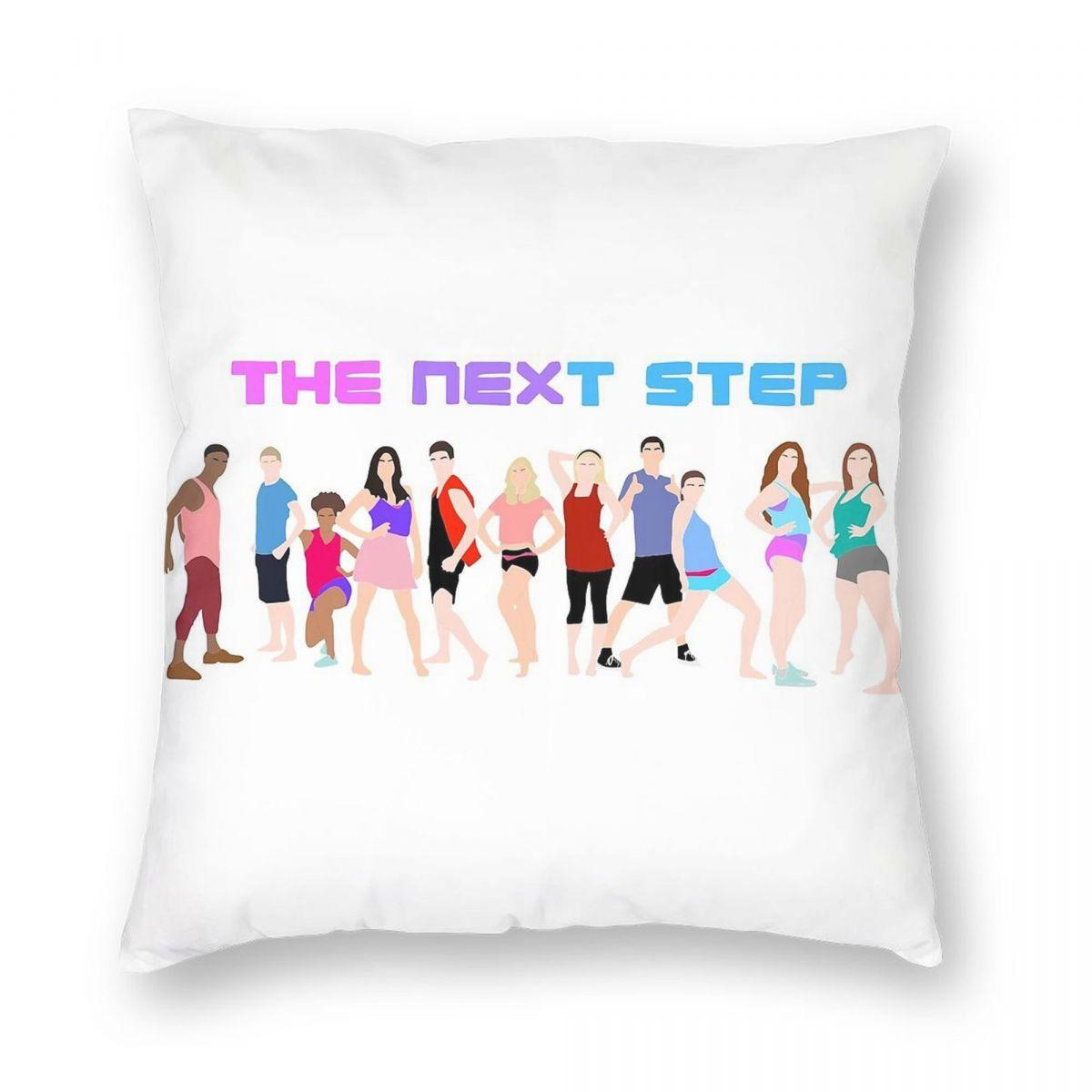 The Next Step Main Theme Square Pillowcase Polyester Linen Velvet Printed Zip Decor Pillow Case Home Cushion Cover 30x30cm
