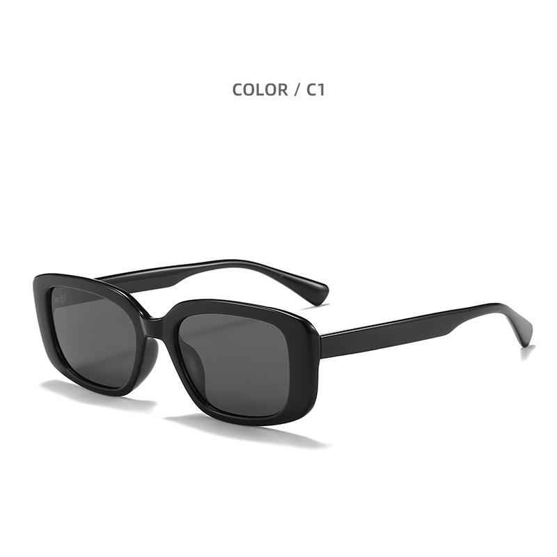 New Korean TR90 ultra-light small box polarized sunglasses fashion trend men s and women s plain sunglasses