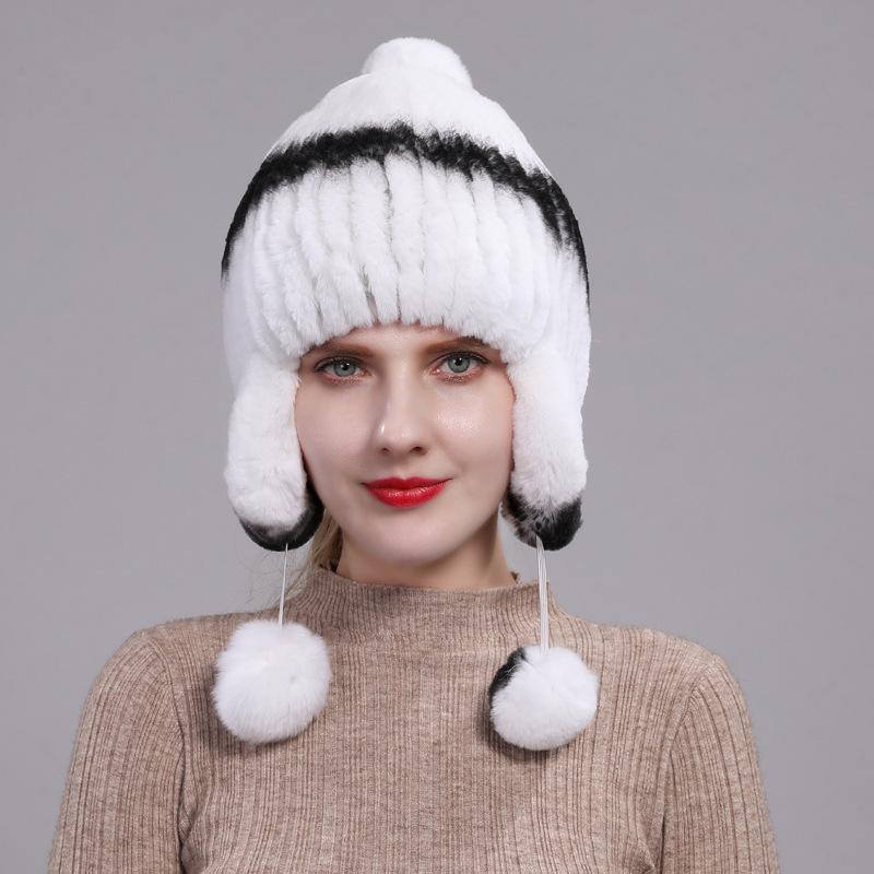 Buy New Rex Rabbit Fur Straw Hat Women 