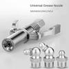 10000 PSI Grease Gun Coupler Double Handle Grease Nozzle Repair Car Syringe Lubricant Tip  Car