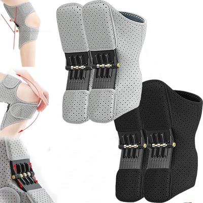 1Pair New Breathable Knee Assistive Device with Powerful Rebound Springs Non-Slip Knee Booster Adjustable Knee Brace
