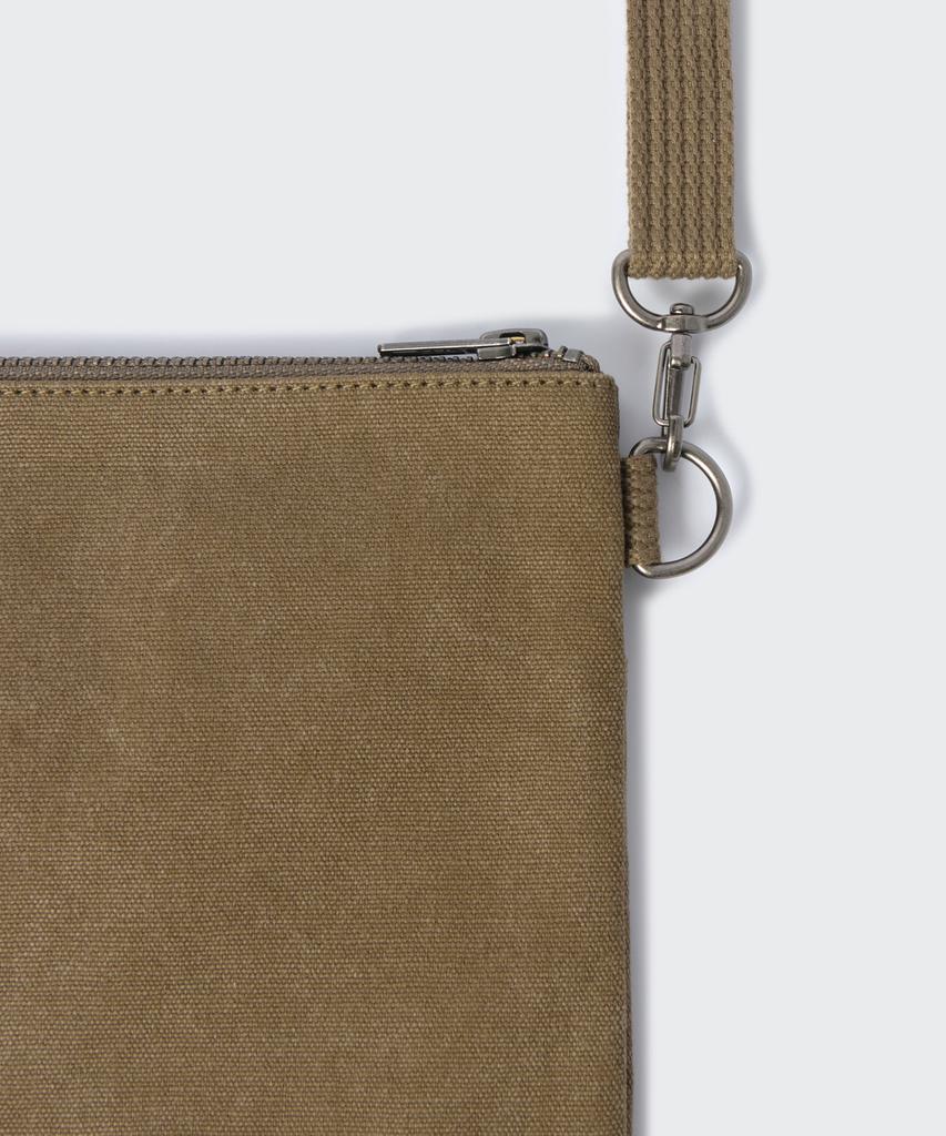 Musinsa Standard Washed Canvas Sacoche [Khaki Brown]