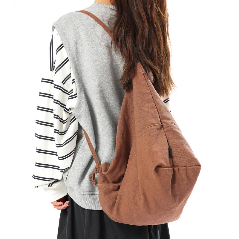 Vintage Canvas Large Capacity Crossbody Bag Men's Lightweight Shoulder Bag Women's Sports Bag