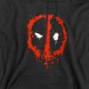 Deadpool Unisex Adult Painted Logo Hoodie