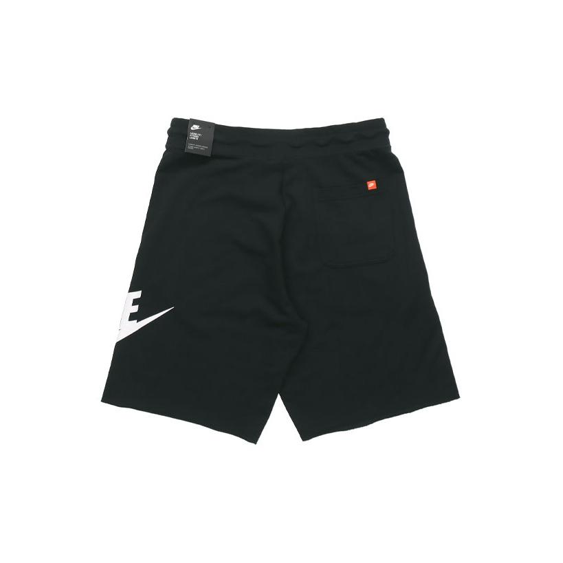 Nike Large Logo Print Drawstring Straight-Leg Sport Shorts Men Shorts Black AT5268-010