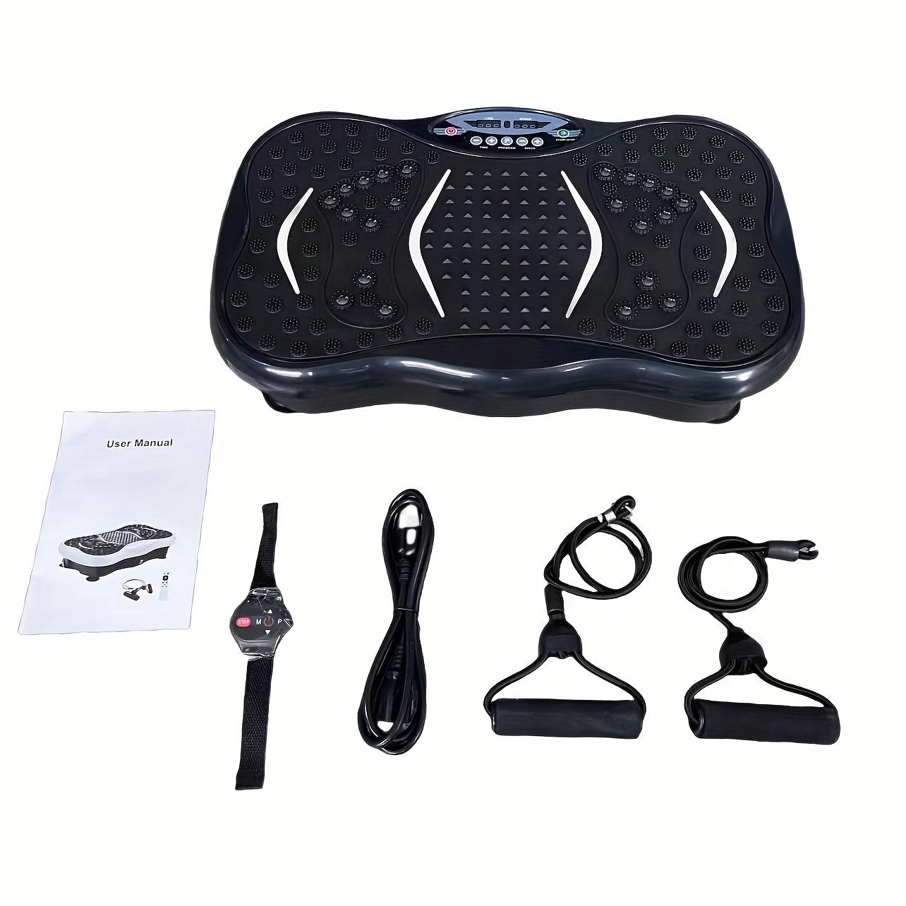 

Виброплатформа, грузоподъемность 330 фунтов - 8 режимов, лимфодренаж и тренировка всего тела, фитнес-шейкер для тонизирования тела (черный) чёрный