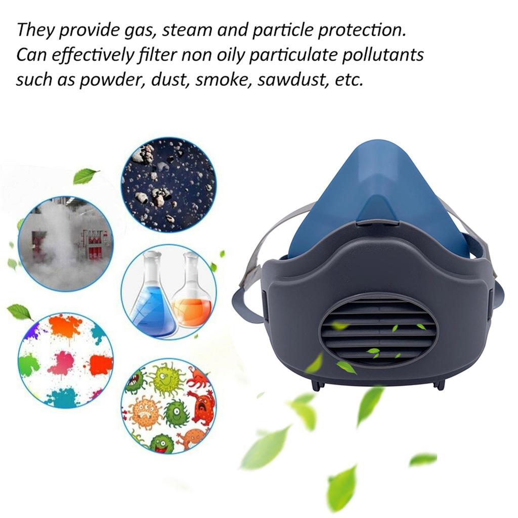 3200 Dust Mask Reusable Half Face Cov Mask with Filt Cotton KN95 Dust-Proof Mask Suitable for Industry, Dust Prevention, Grinding, Deco