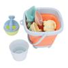 Beach Toys Set Collapsible Sand Bucket and Shovels Set Interactive Kids Sand Toys for Beach Party   Activities