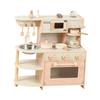 Wooden Kitchen Set Toy Accessories Kids Play Pretend Chef Cooking for Ages 3-8