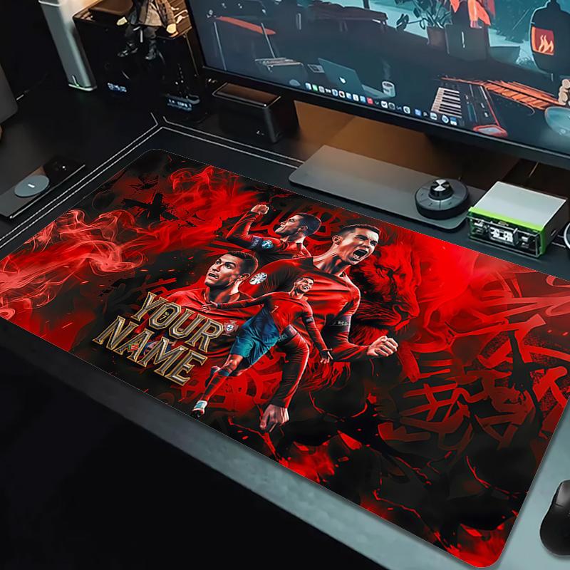 Cristiano Ronaldo Vlastní jméno Velká velikost Podložka pod myš Velký Herní Stůl Polštář Protiskluzová Pro Notebook Tablet Velká Podložka pod myš XXL Podložka Mini PC Podložka na hraní S Zamykatelnou
