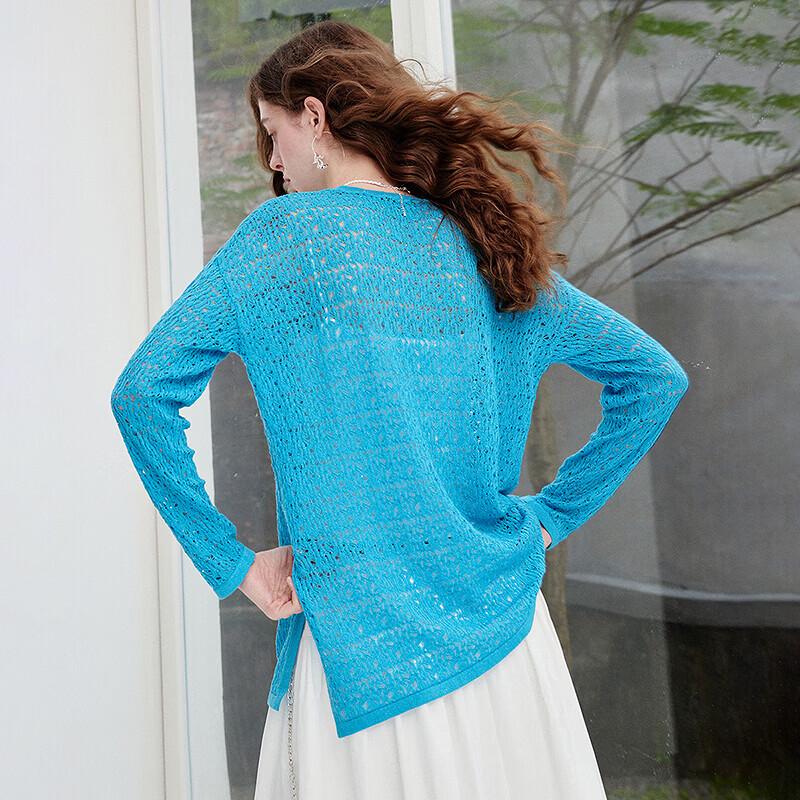 Women's Thin Hollow Out Loose Knitted Top