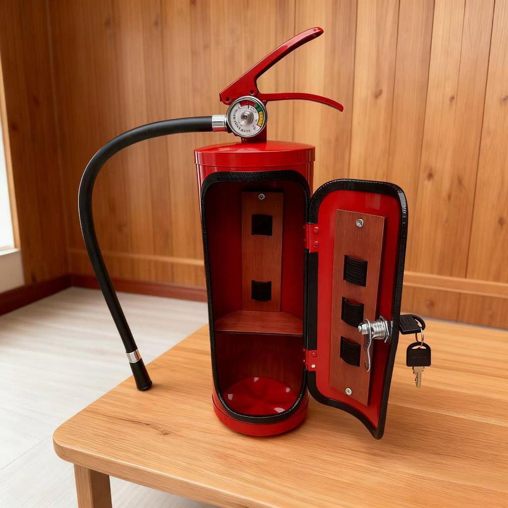 Fire Extinguisher Mini Bar: Creative Wine Storage Gift for Men