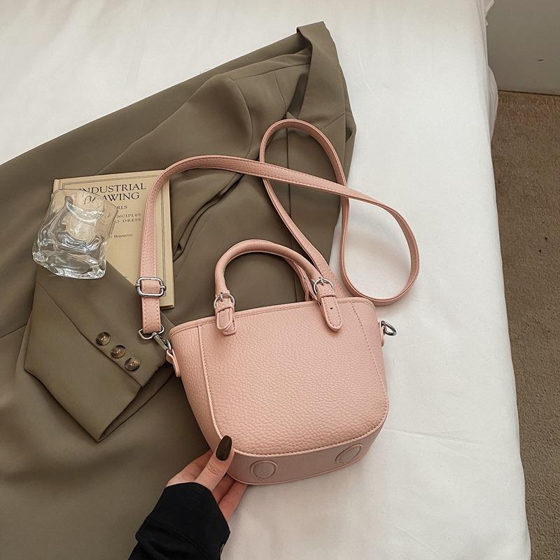 Premium Sense Simple Portable Small Bag Women's 2025 New Versatile Shoulder Bucket Bag Messenger Bag