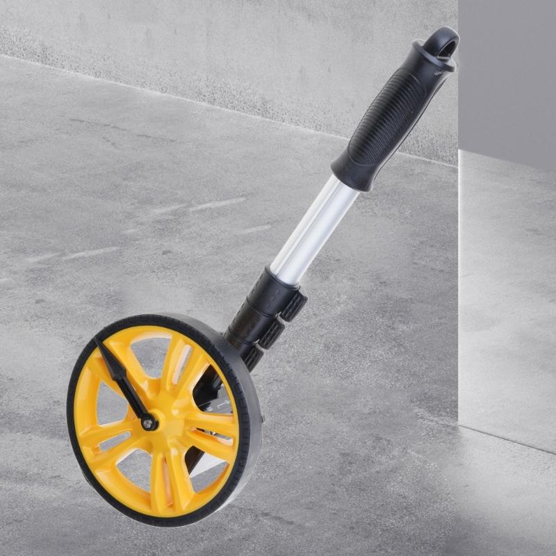 Digital Display Mechanical Meter 0-9999.9m Long Distance Measuring Wheel for Construction Worker Measuring Distance Tool