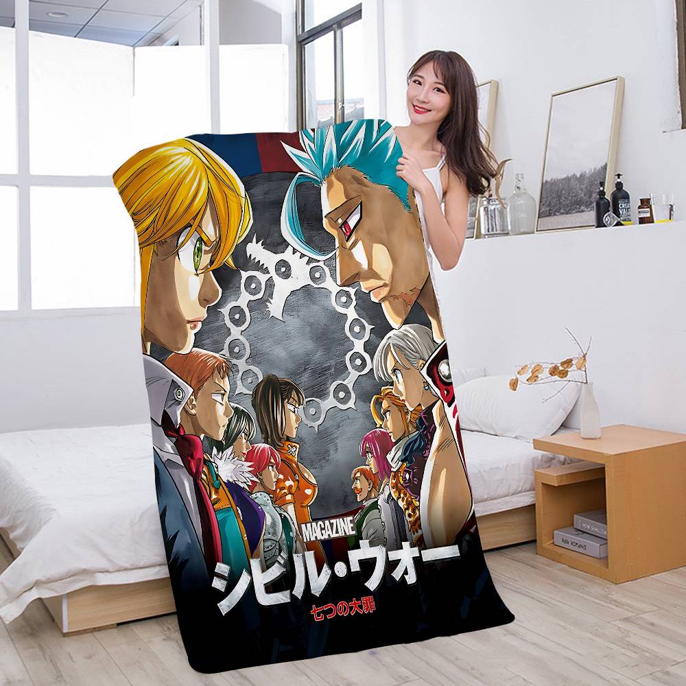 

The Seven Deadly Sins Anime Bath Towel Microfiber Soft Water Absorbing Breathable For Girl Kids Decorative Cartoon Beach Towel W30*H60(CM)
