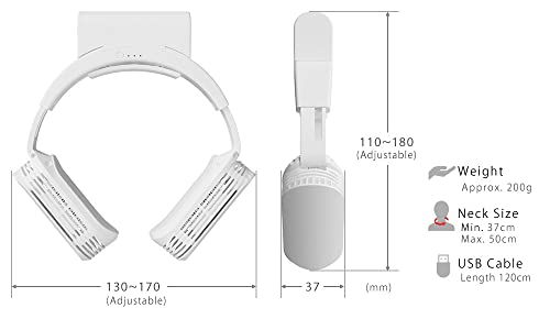 THANKO Neck Cooler Evo with Battery (TK-NEMB3) (White) [Special Price to Celebrate 1.1 Million Units Shipped in Series]