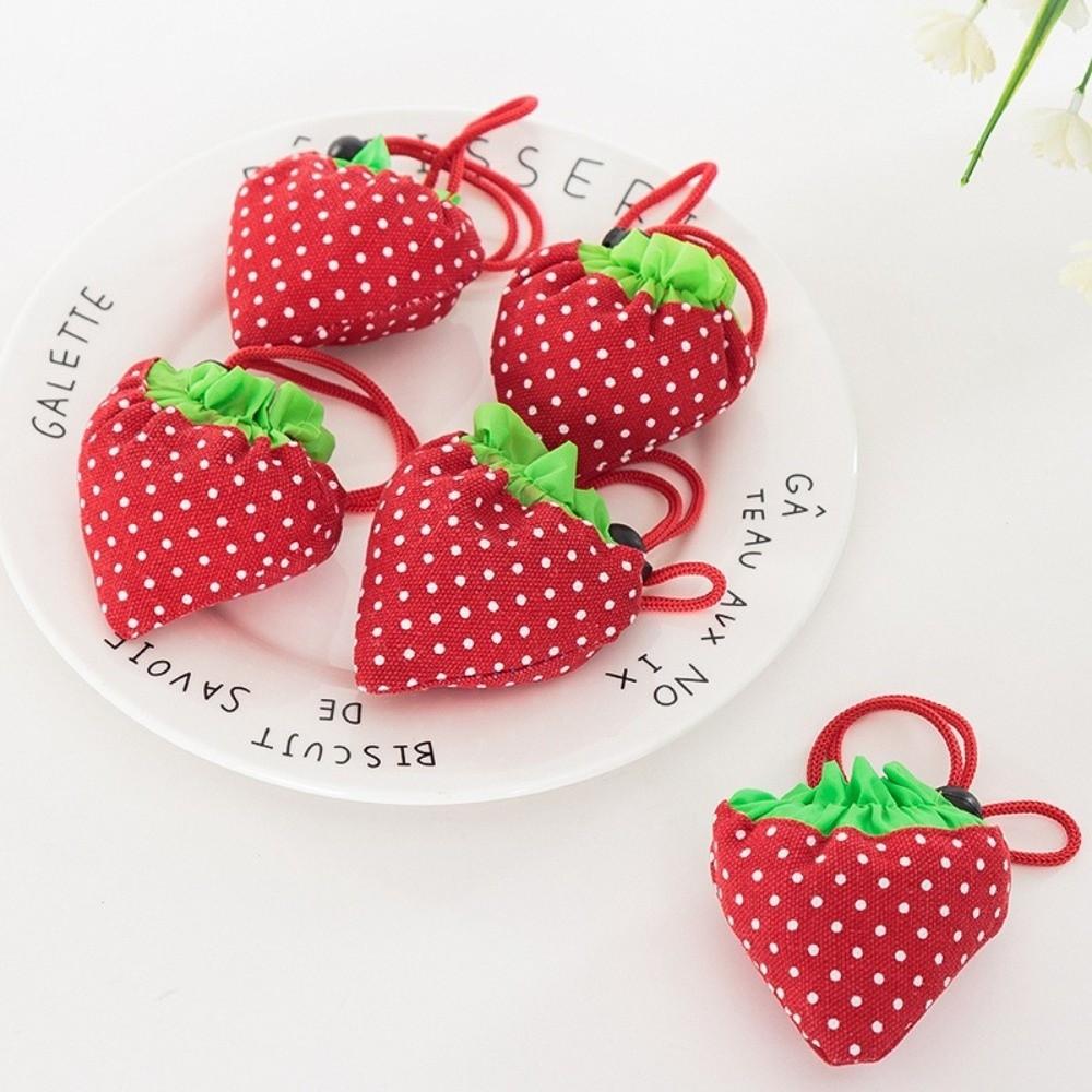 5pcs Eco-friendly Reusable Shopping Bag Random Color Supermarket Tote Bags Grocery Bag  Shopping