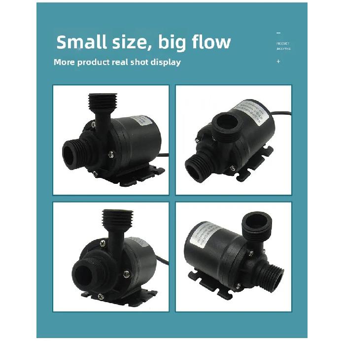 AW500S 800L/H DC12V/24V DC Mini Water Circulation Pump, Mini Centrifugal Pump for Yacht and RV, Ship Pump