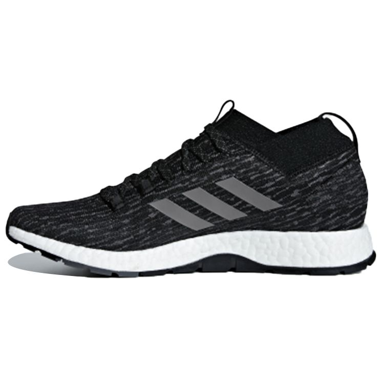 Adidas Pure Boost Comfortable Fabric Non-Slip Breathable Low-Top Marathon Running Shoes Unisex sneaker Black Gray G26429