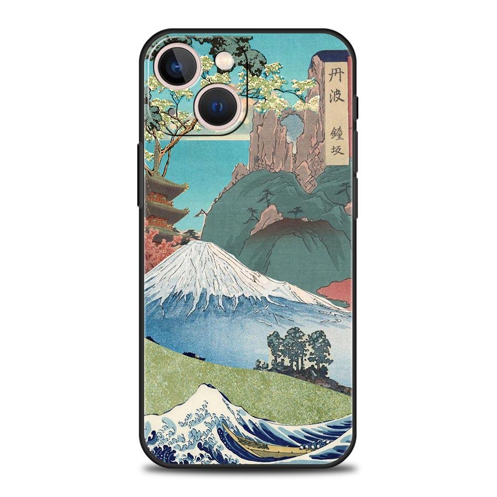 Giappone Tokyo Osaka Kanagawa Custodia per Telefono con Etichetta Per iPhone 16e 15 14 13 12 11 Pro Max XS X XR SE 7 8 Plus Cover in TPU per iPhone 16