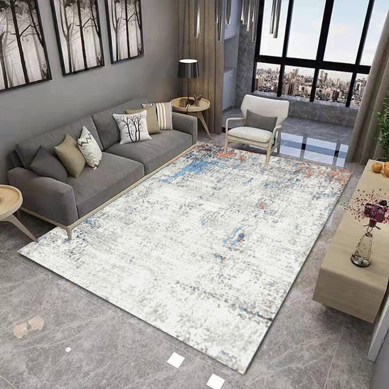 Chinese Ink Painting Living Room Decoration Carpet Abstract Art Geometric Bedroom Large Area Carpet