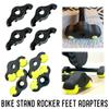 Tennis Ball Bike Trainer Feet Pads Shock Absorbing Adjustable Indooor Cycling Snap Rocker Stable for Wahoo
