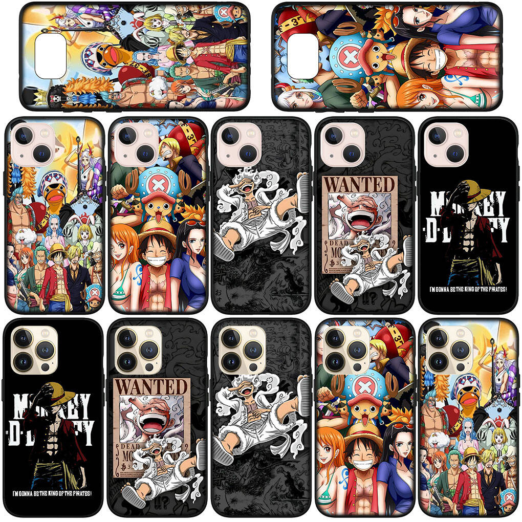 Per Samsung Galaxy S25 S24 S23 S22 Ultra FE Plus A17 A37 A57 A56 A55 A06 A16 A15 A36 A26 A35 A05 A25 A54 A34 Custodia per Telefono Fumetti Luffy Gear 5 One Piece