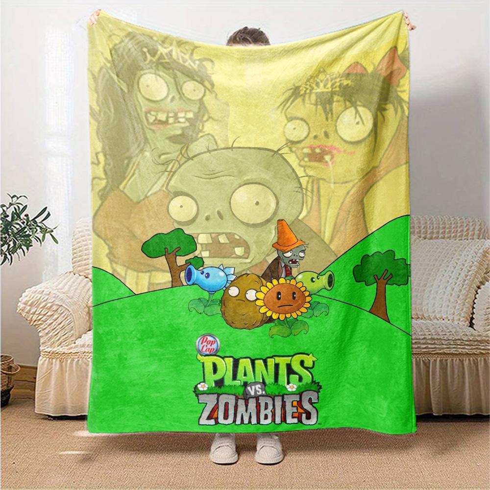 Plants Vs. Zombies Blanket Durable Comfort Great for Picnics Livingroom Bed All-Season Use Modern Style Gifts For Family Or Friends