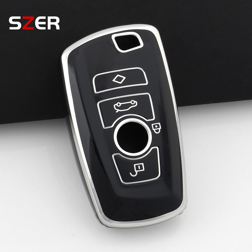 Pink Tpu Car Key Case Cover Shell For Bmw 1 3 5 7 Series X1 X3 X4 X5 F10 F15 F16 F20 F30 F18 F25 M3 M4 E34 Fob Accessories