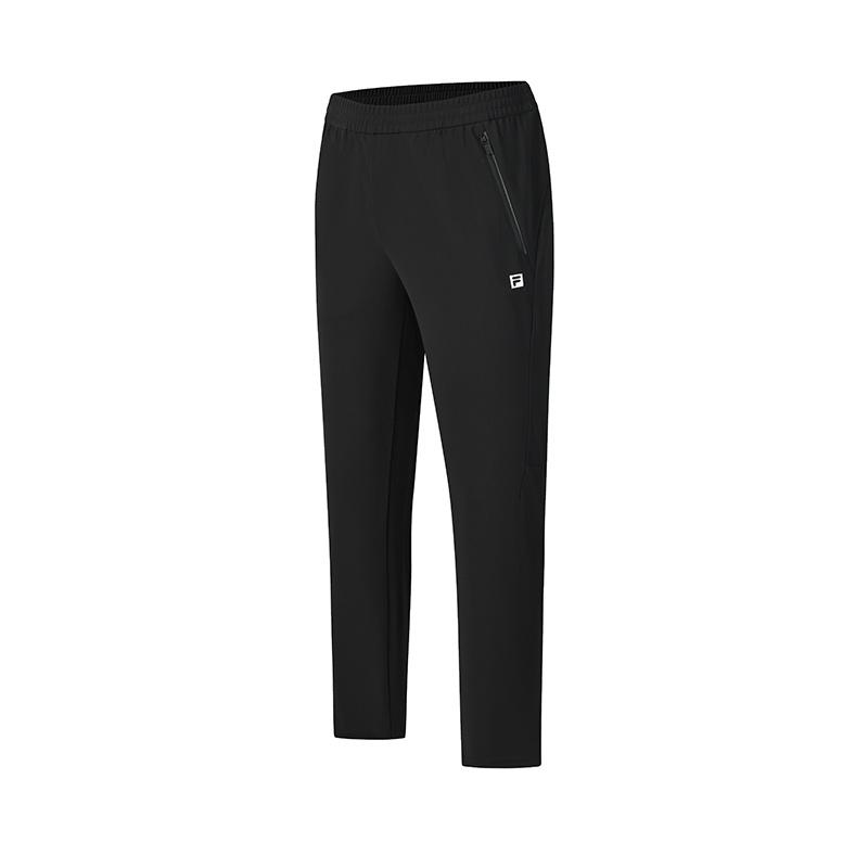 Fila Фитнес Простые Модные Повседневные Удобные Универсальные Вязаные Спортивные Брюки Мужские низ Глубокий-Черный A11M611610FBK M