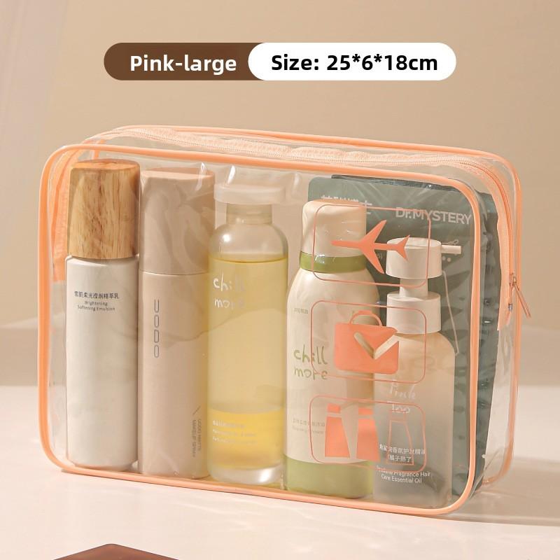 Travel Waterproof Pvc Toiletry Bag Large Capacity Organizer For Packing And Cosmetics Storage