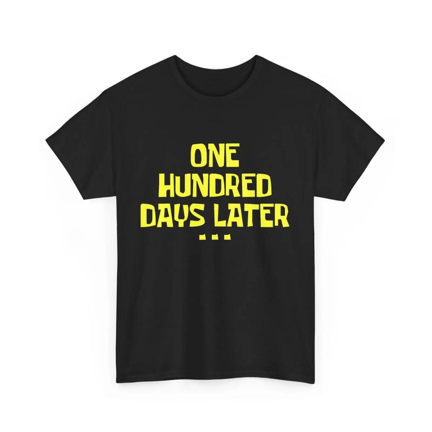 One Hundred Days Later 100th day of school teacher or pupil T Shirt S чёрный