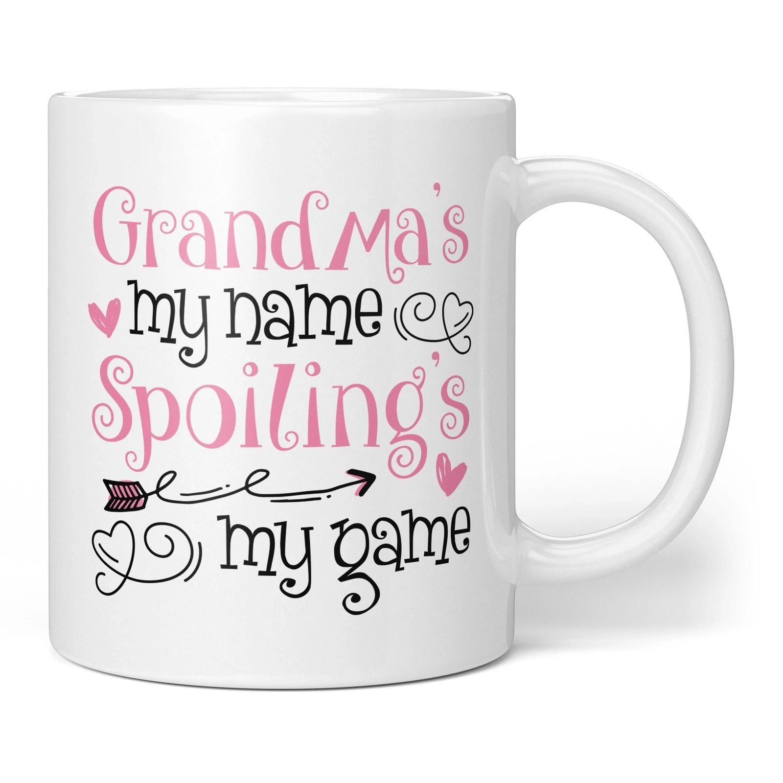 Spoiling s My Game Mug Personalized Gift for Grandma Nanna Nonna Custom Cup XXL