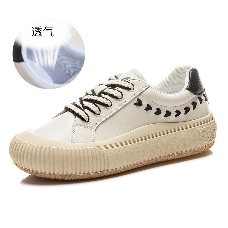 

Белые туфли Wheat Ears женские 2025 весна новые женские универсальные туфли женские туфли на плоской подошве дышащие туфли для серфинга из натуральной кожи женские туфли 35 чёрный