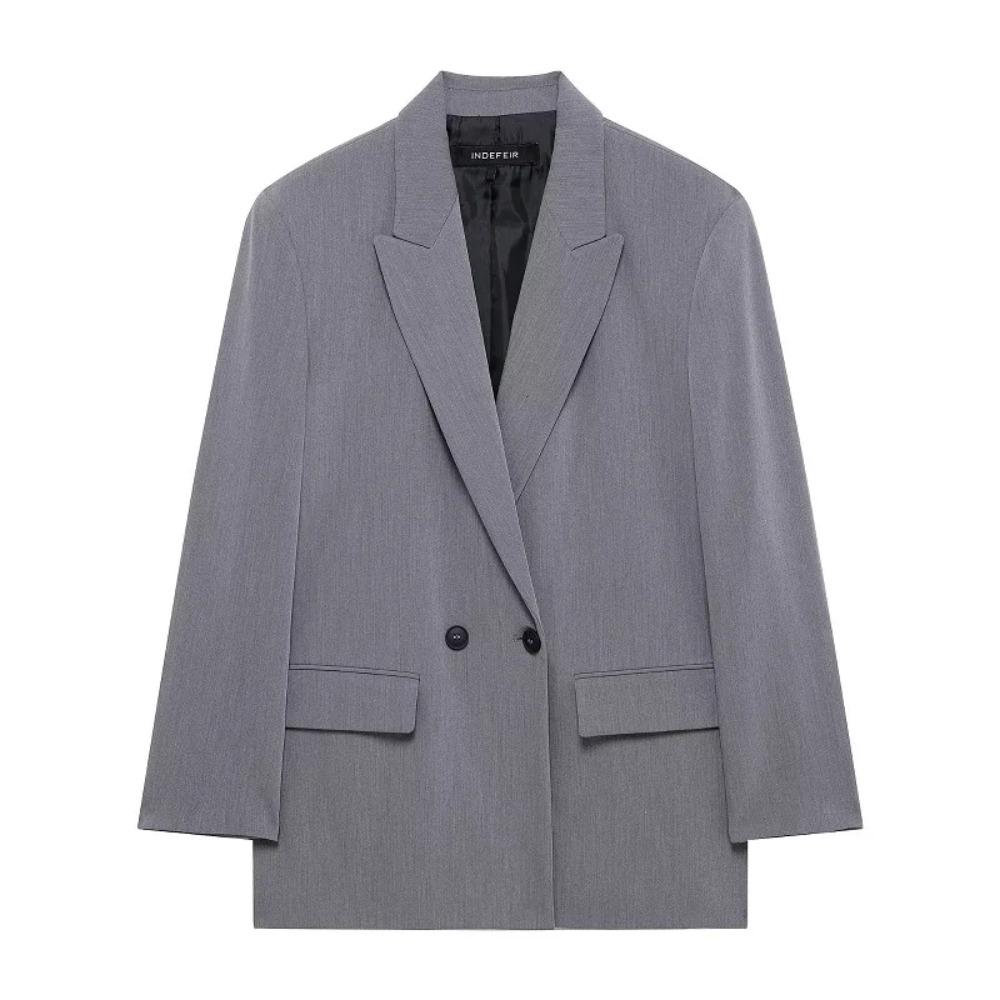 Women's Tailoring Blazers Straight Office Blazer for Women Outerwears Casual Blazer Woman Long Sleeve Lady Jackets